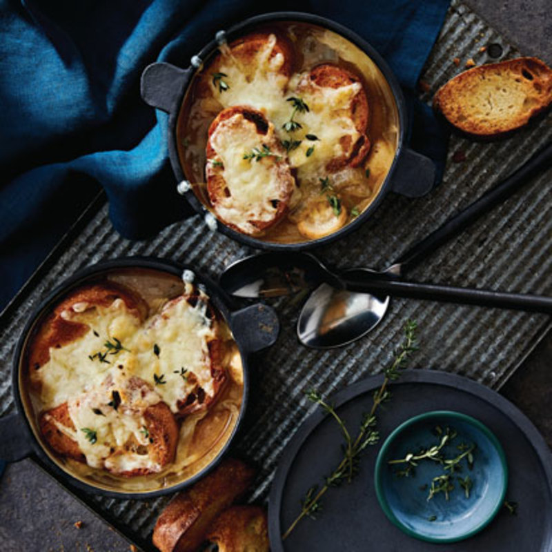 FRENCH ONION AND MUSHROOM SOUP